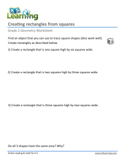 Creating rectangles from squares