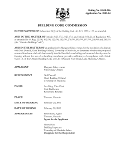 BCC Ruling No. 03-08-906