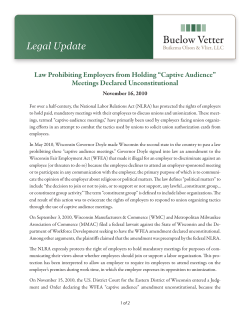 Legal Update - Buelow Vetter