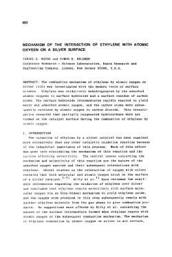 Mechanism of the Interaction of Ethylene with Atomic Oxygen on A