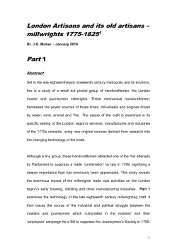 London Artisans and its old artisans