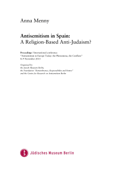 Anna Menny Antisemitism in Spain