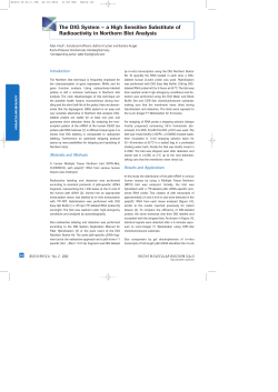 a High Sensitive Substitute of Radioactivity in Northern Blot Analysis