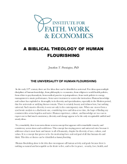 Biblical Theology of Human Flourishing (final)