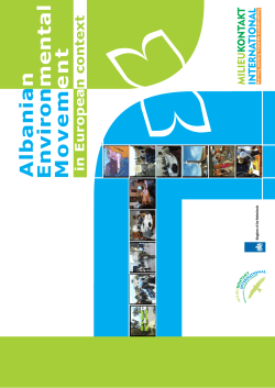 environmental movement in Albania