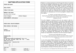 baptism application form