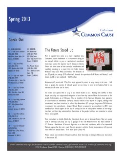 Spring 2013 Newsletter
