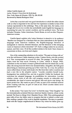 Latina. Women`s Voices from the Borderlands