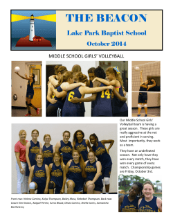 OCT 2014 - Lake Park Baptist School