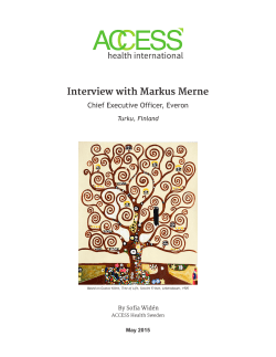Interview with Markus Merne - ACCESS Health International