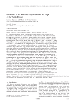 On the fate of the Antarctic Slope Front and the origin of the Weddell
