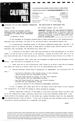 Public Opinion Has Hardened Against President Nixon