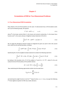 Chapter 3 Formulation of FEM for Two