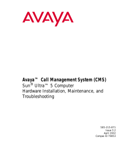 Avaya CMS Sun Ultra 5 Computer Hardware