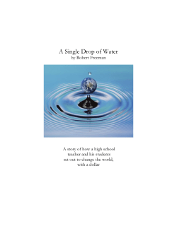 A Single Drop of Water