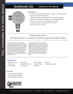 GasGuard LEL - Calibration Technologies