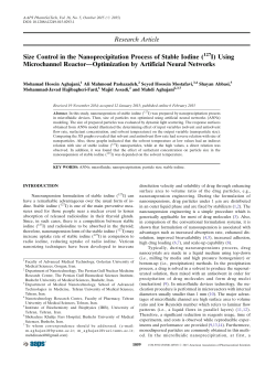 Size Control in the Nanoprecipitation Process of Stable Iodine (127I