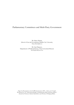 Parliamentary Committees and Multi