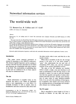 The world-wide web - Stanford University