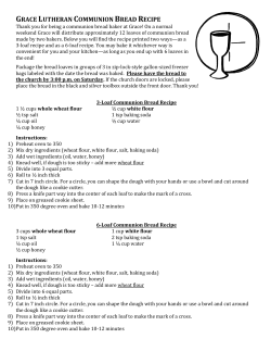 grace lutheran communion bread recipe
