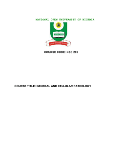 NSC 205 - National Open University of Nigeria