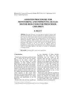 assisted procedure for monitoring and improving oculo