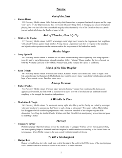 Summer Reading Book List - Thrive Leadership Academy