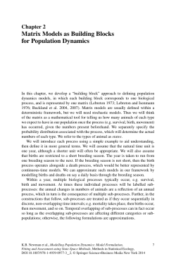 Matrix Models as Building Blocks for Population Dynamics