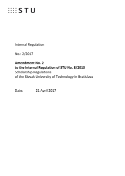 Amendment No. 2 to Scholarship Regulations