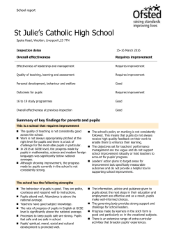 St Julie`s Catholic High School