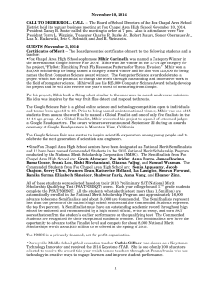 November 2014 Board Notes - Fox Chapel Area School District