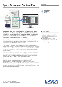 Epson Document Capture Pro