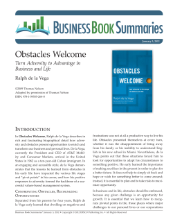 Obstacles Welcome