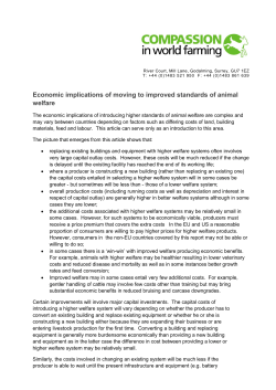 Attachment Economic implications of moving to improved standards