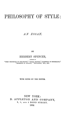 PHILOSOPHY OF STYLE: