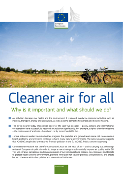 Cleaner air for all - European Commission
