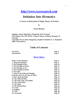 Initiation Into Hermetics