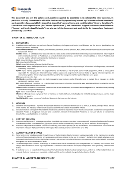 NL_ENG_B2B_v2015.2 LeaseWeb Policies