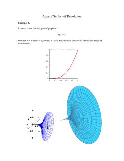 Area of a Surface of Revolution