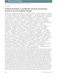 a worldwide network monitoring forests in an era of global change