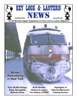Jan/Feb 2014 - Key, Lock and Lantern, Inc.