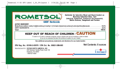 Rometsol 8 OZ DFU Label 3_26_09:Layout 1