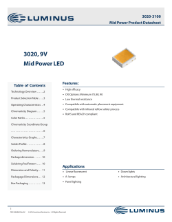 3020, 9V Mid Power LED
