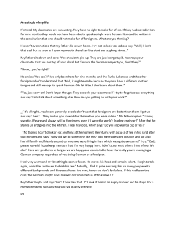 An episode of my life I`m tired. My classmates are - Menzel