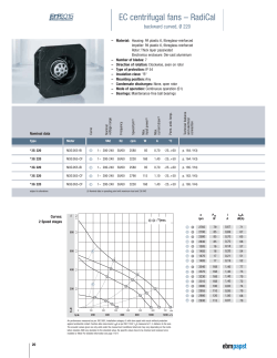 EC centrifugal fans &ndash; RadiCal
