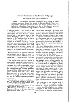 Sediment Distribution in the Hawaiian Archipelagol
