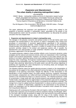Expansion and Abandonment The urban duality in
