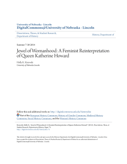 A Feminist Reinterpretation of Queen Katherine Howard