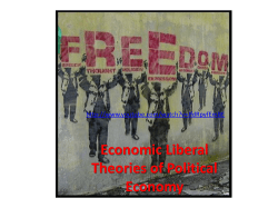 Economic Liberal Theories of Political Economy