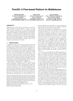 FlowOS: A Flow-based Platform for Middleboxes - Events